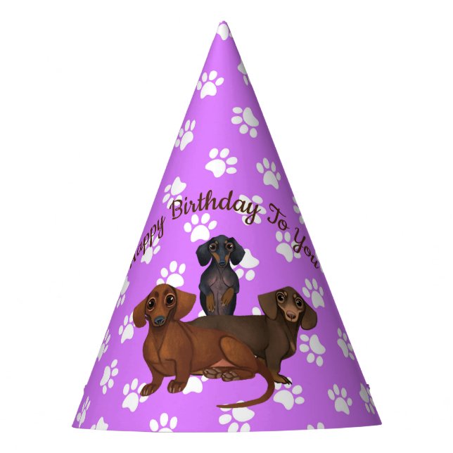 Gorra Fiesta Purple Dachshund (Anverso)