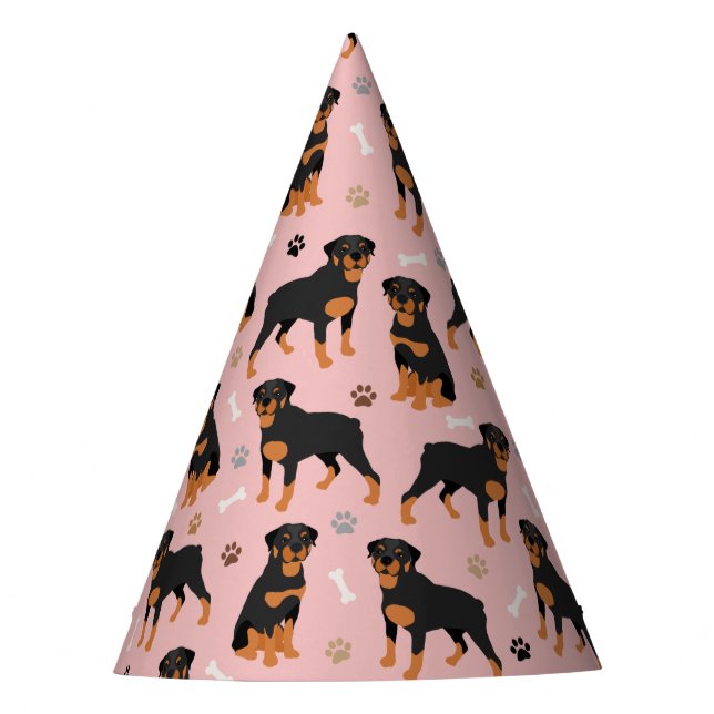 Gorra Fiesta Rottweiler Dog Bones and Paws (Anverso)