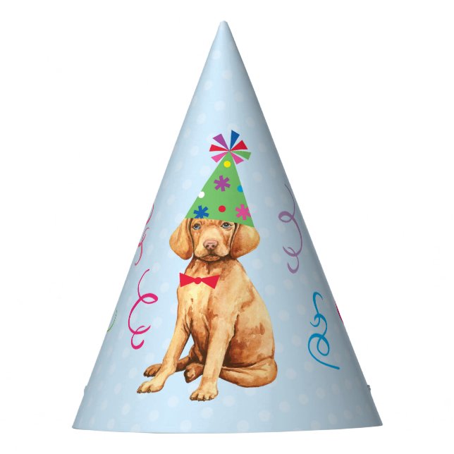 Gorra Fiesta Vizsla del Partido del Cumpleaños (Anverso)