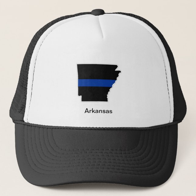 Gorra fino del camionero de Arkansas Blue Line (Anverso)