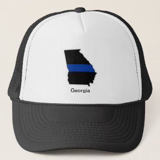Gorra fino del camionero de Georgia Blue Line
