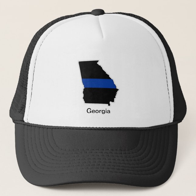 Gorra fino del camionero de Georgia Blue Line (Anverso)