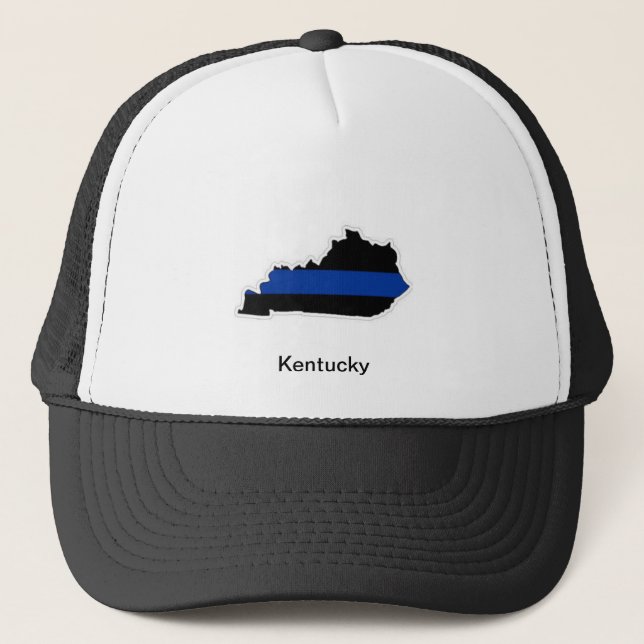 Gorra fino del camionero de Kentucky Blue Line (Anverso)