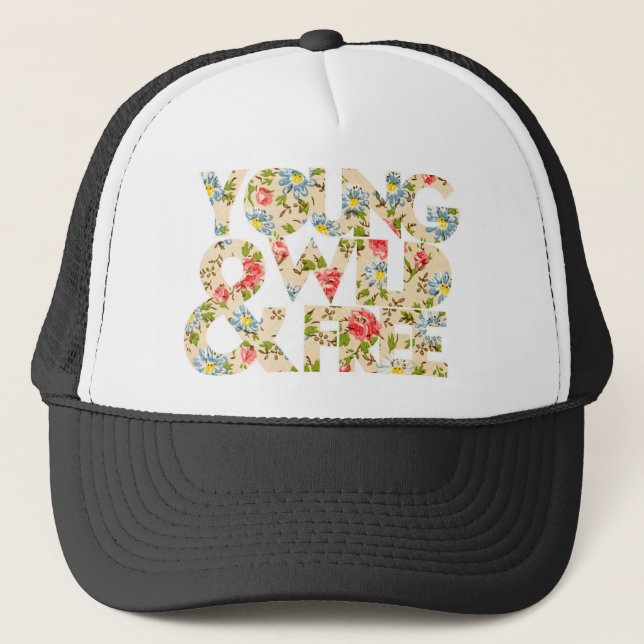 Gorra floral salvaje y libre joven (Anverso)