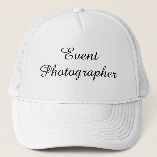 gorra "Fotógrafo de eventos" (Anverso)