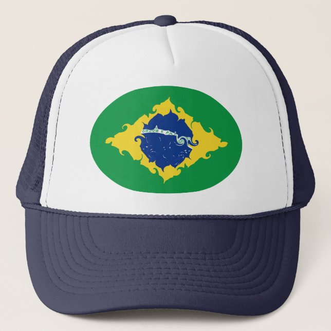 Gorra Gnarly de la bandera del Brasil (Anverso)