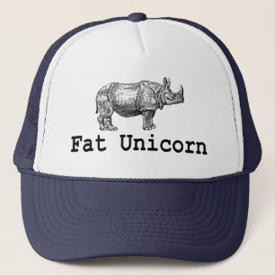 Gorra gordo del unicornio