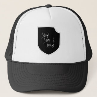 Gorra gótico del camionero del escudo de Jesús del