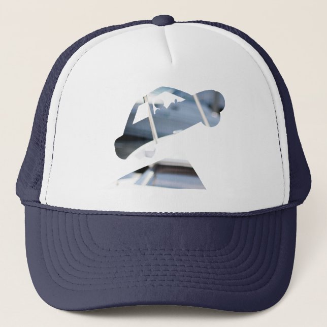 Gorra hambriento del camionero del logotipo del (Anverso)