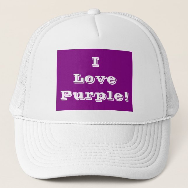 Gorra I Love Purple (Anverso)