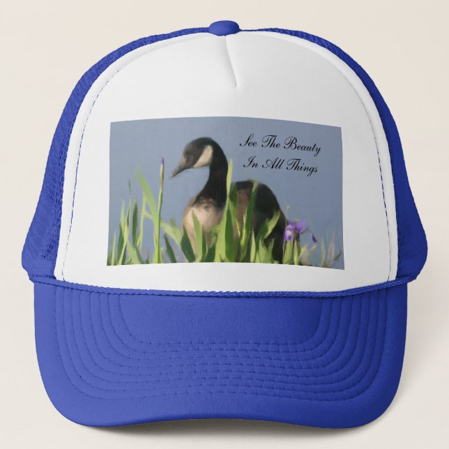 Gorra inspirador de la belleza salvaje del ganso (Anverso)