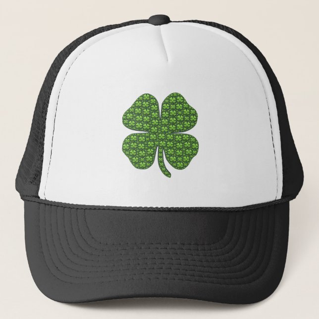 Gorra irlandés afortunado del camionero del trébol (Anverso)