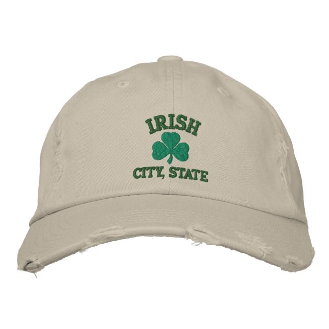 Gorra irlandés embrojado del estado (Anverso)