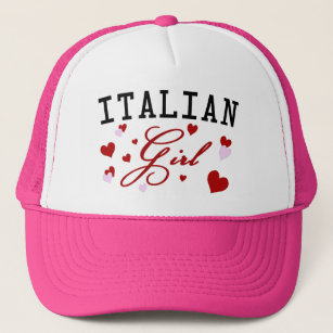 Gorra italiano del rosa del chica