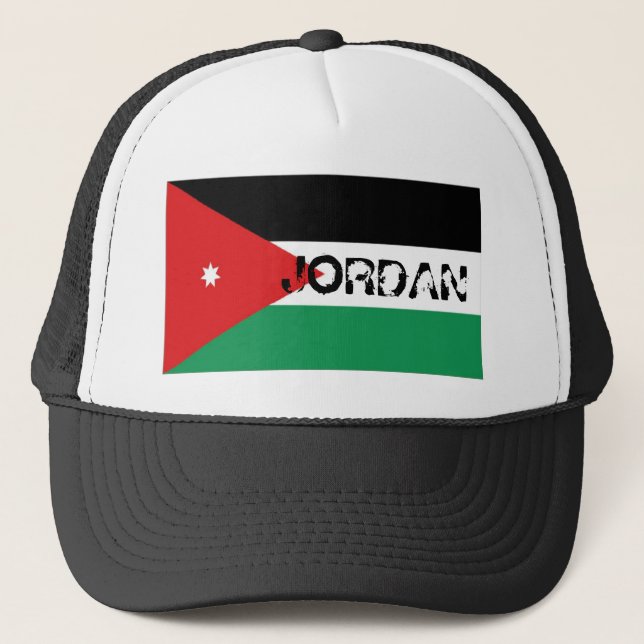 Gorra jordano del recuerdo de la bandera de (Anverso)