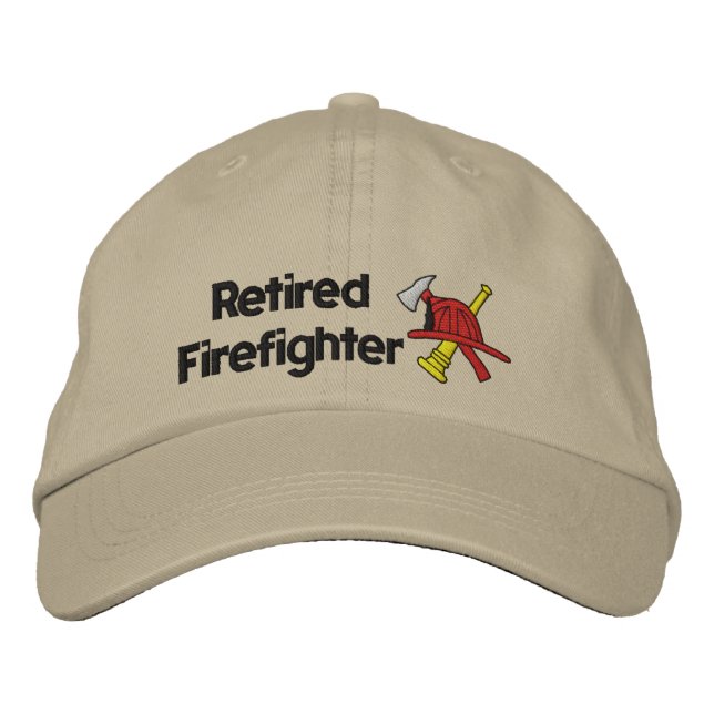 Gorra jubilado de bomberos bordado (Anverso)