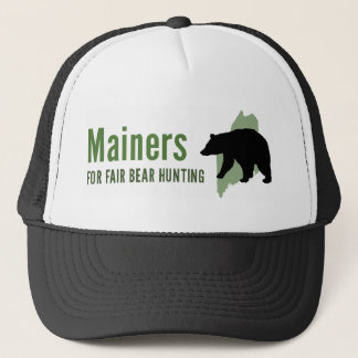 Gorra justo del camionero de la caza del oso