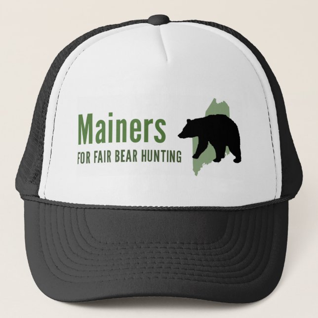 Gorra justo del camionero de la caza del oso (Anverso)