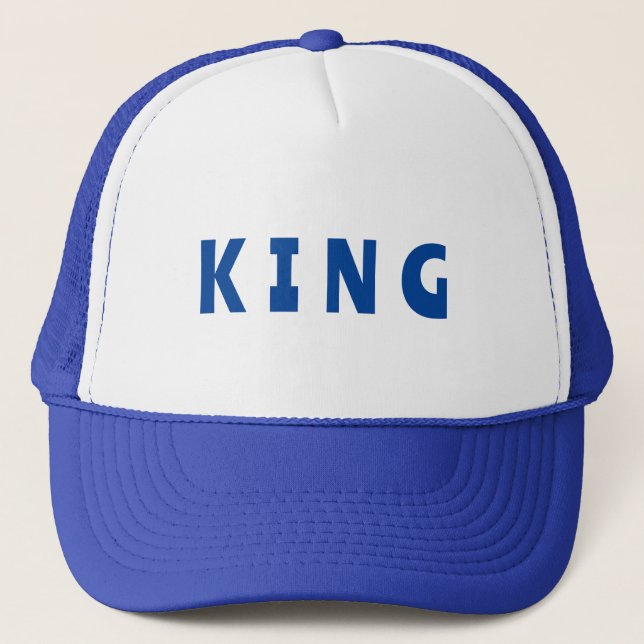 Gorra King Cap Texto Personalizado Gorras o Gorros (Anverso)