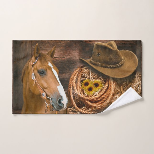 Gorra Lasso Sunflowers de Cowboy Occidental (Toalla de mano)