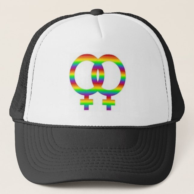 Gorra lesbiano del orgullo (Anverso)