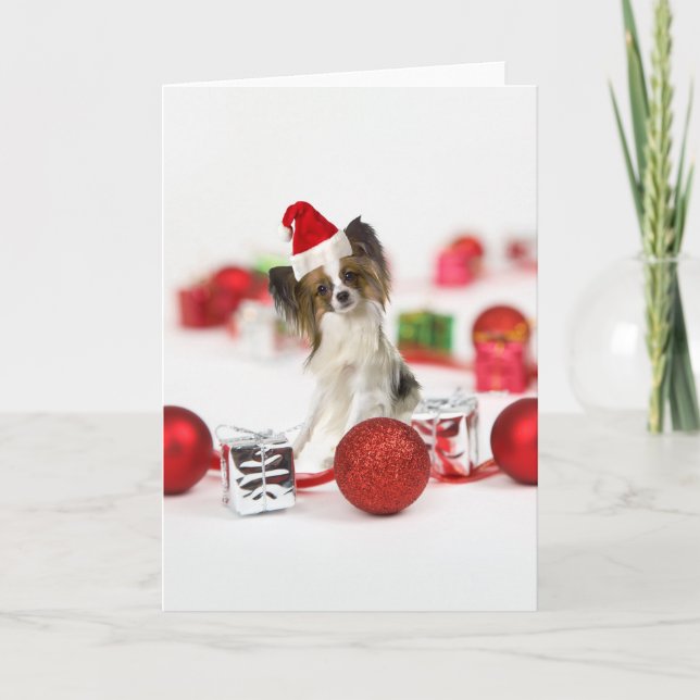Gorra lindo de Santa del navidad del perro de (Anverso)