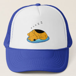 Gorra lindo del camionero del perro de perrito que