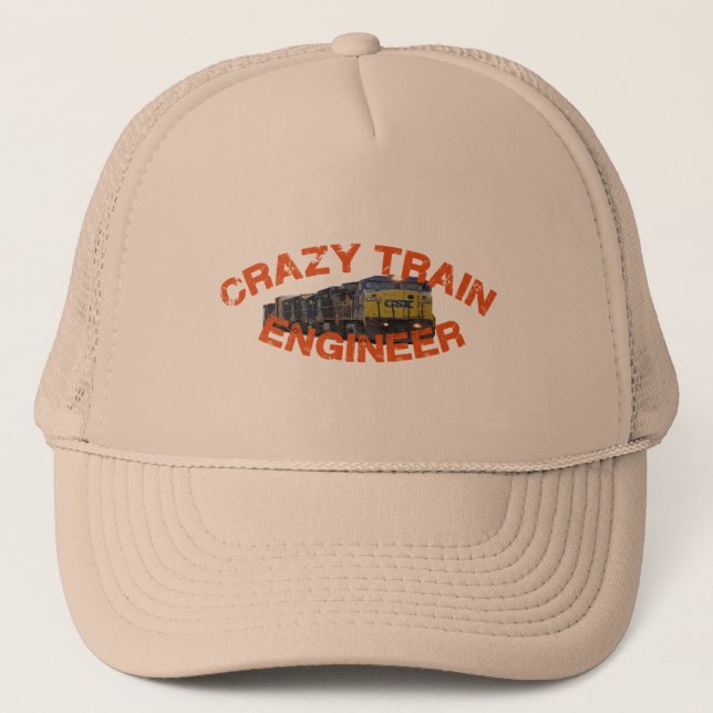Gorra loco del ingeniero del tren de CSX (Anverso)
