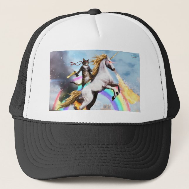 Gorra mágico del gato y del camionero del (Anverso)