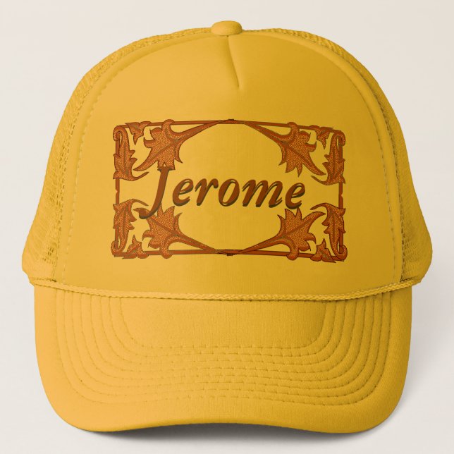 Gorra - Marco de soporte de hoja con nombre (Anverso)