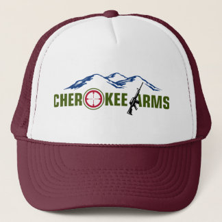 Gorra marrón de los brazos cherokees