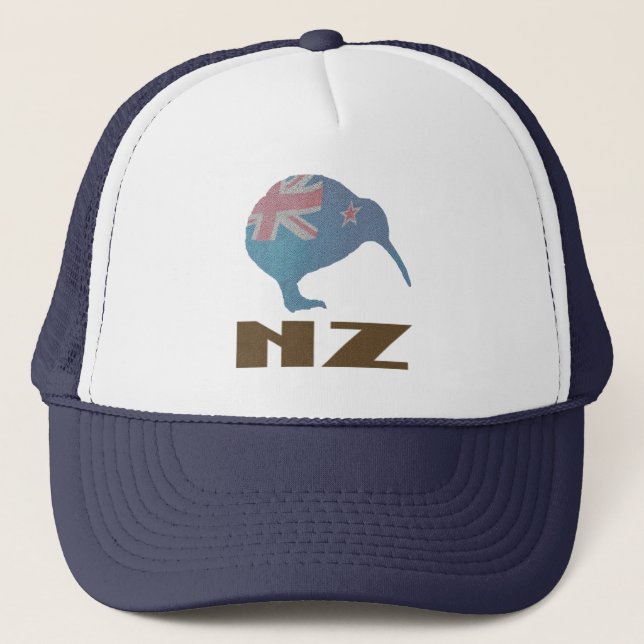 Gorra moderno del camionero del kiwi de Nueva (Anverso)