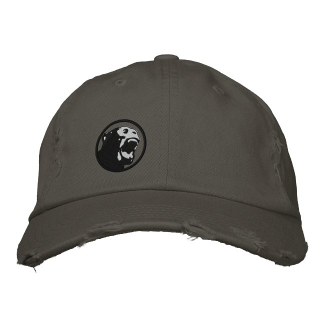 Gorra Monje Enfadado - Gris Negro/Oscuro (Anverso)