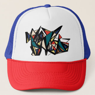 gorra multicolor geométrico "retro"