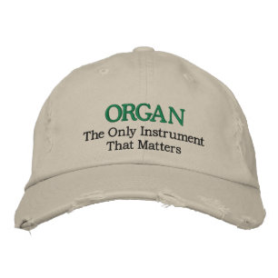 Gorra musical de órganos con bordados divertidos