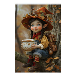 Gorra Naranja Pixie Poster de cara izquierda