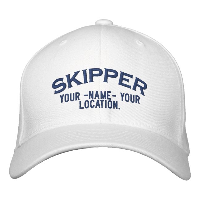 Gorra náutico personalizado del estilo del capitán (Anverso)