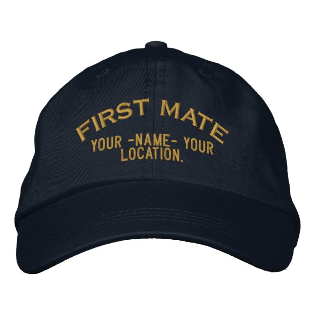 Gorra náutico personalizado del estilo del primer (Anverso)