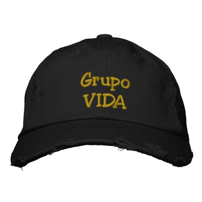 Gorra negra de GrupoVIDA (Anverso)
