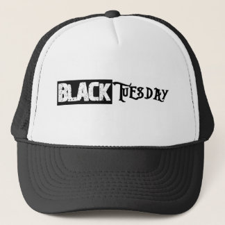 Gorra negro del camionero de martes
