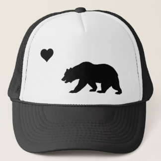 Gorra negro del camionero del amor de California
