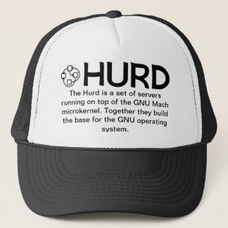 Gorra negro GNU/HURD