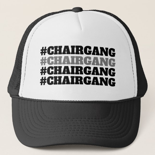 gorra negro y gris del #CHAIRGANG (Anverso)