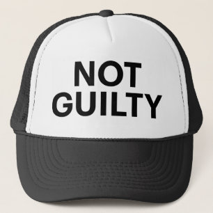 Gorra NO CULPABLE del camionero del lema de la