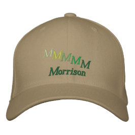 Gorra - Nombre y Monograma escalonado (Verdes)