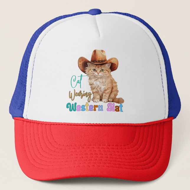 Gorra occidental con gatos 85246 (Anverso)