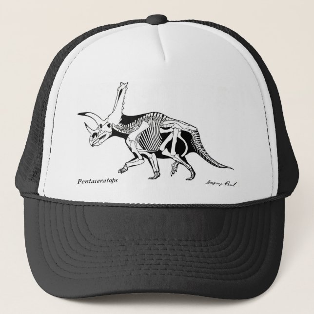 Gorra Pentaceratops Gregory esquelético Paul del (Anverso)