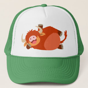 Gorra perezoso lindo de la vaca de la montaña del