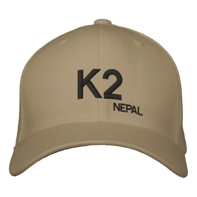 Gorra Personalizado de la montaña K2 de Nepal (Anverso)
