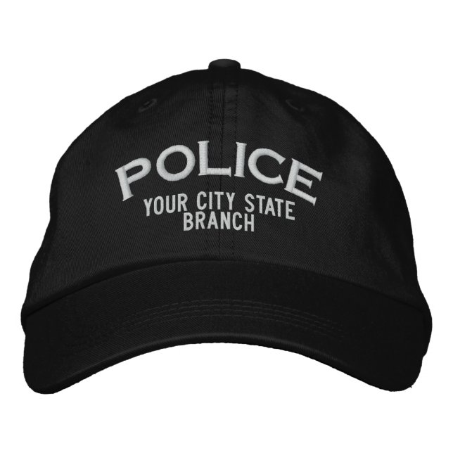 Gorra personalizado de la policía (Anverso)